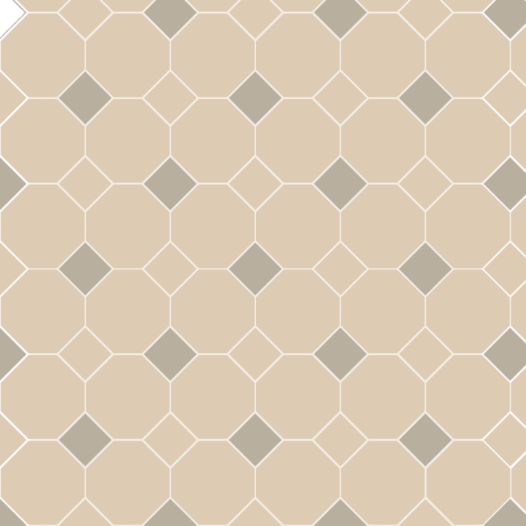 Chesterfield White and Chester Mews Victorian Floor Tiles