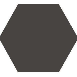Original Style Victorian Floor black hexagon tile