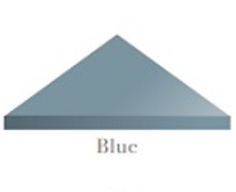 Original Style Victorian Floor blue triangle tile