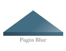 Original Style Victorian Floor pugin blue triangle tiles