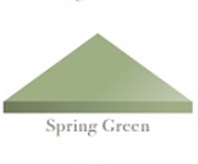 Original Style Victorian Floor spring green triangle tile