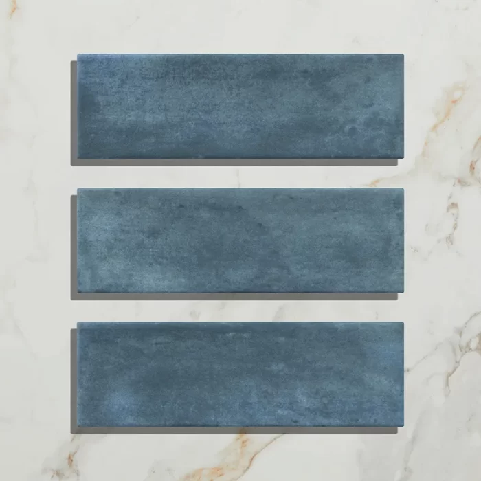 Ca' Pietra Petite Porcelain Blue Matt Metro Brick tiles