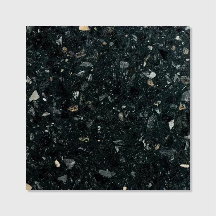 Ca' Pietra Rialto Terrazzo Foscari Black Recycled Marble tile