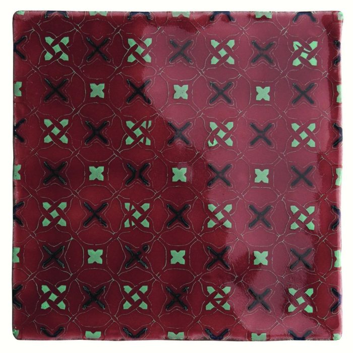 rioja coloured red red pattern tile