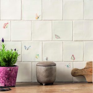butterflies tiles