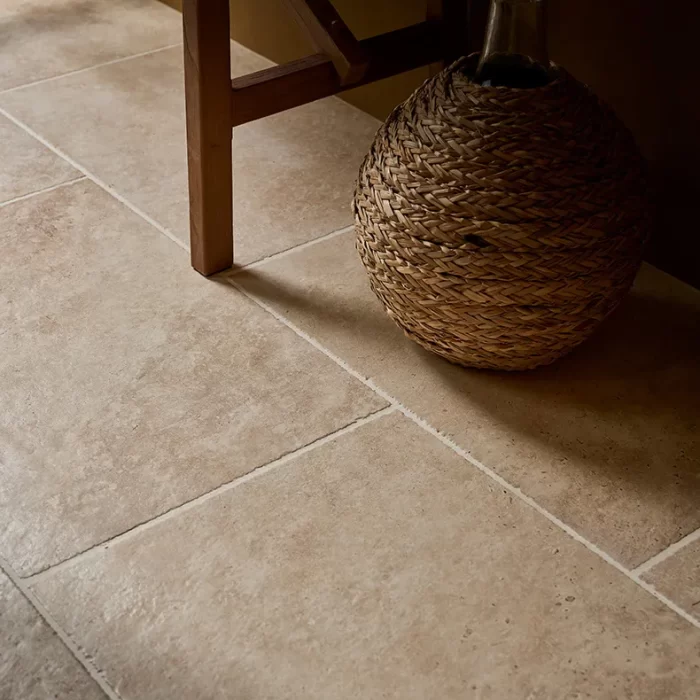 Ascoli Porcelain Beige Travertine-Style Porcelain Tiles ca pietra