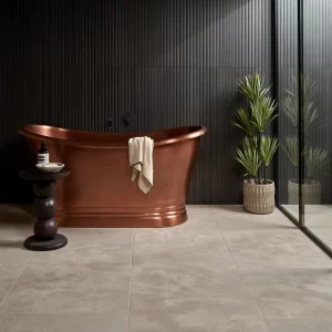 Ca' Pietra Charmot Limestone bathroom