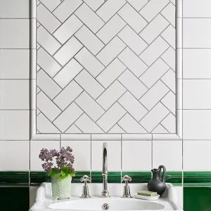 Victorian Style™ Wall Ceramic metro and border tile