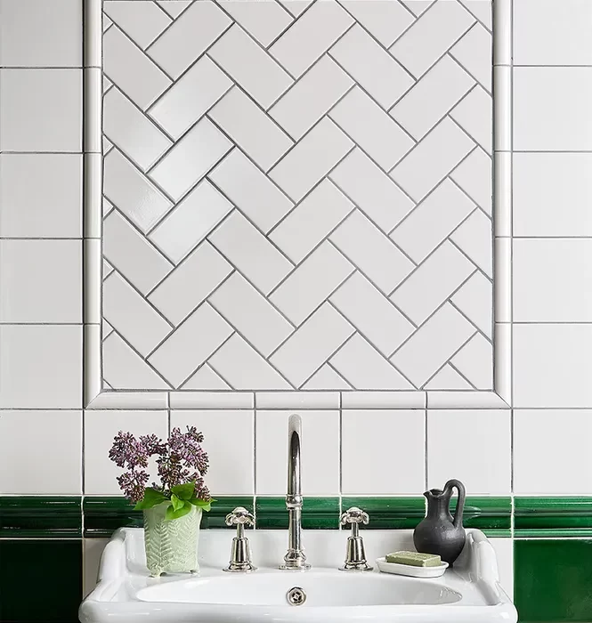 Victorian Style™ Wall Ceramic metro and border tile