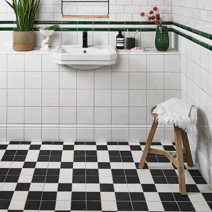 Victorain style bathroom tiles in Wandsworth