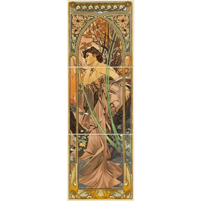 Alphonse Mucha Evening Reverie Left Hand Set County White