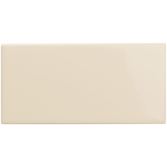 County White Rounded Short Edge Tile