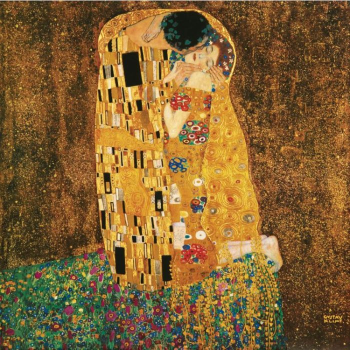 Gustav Klimt The Kiss Masterpiece Tile