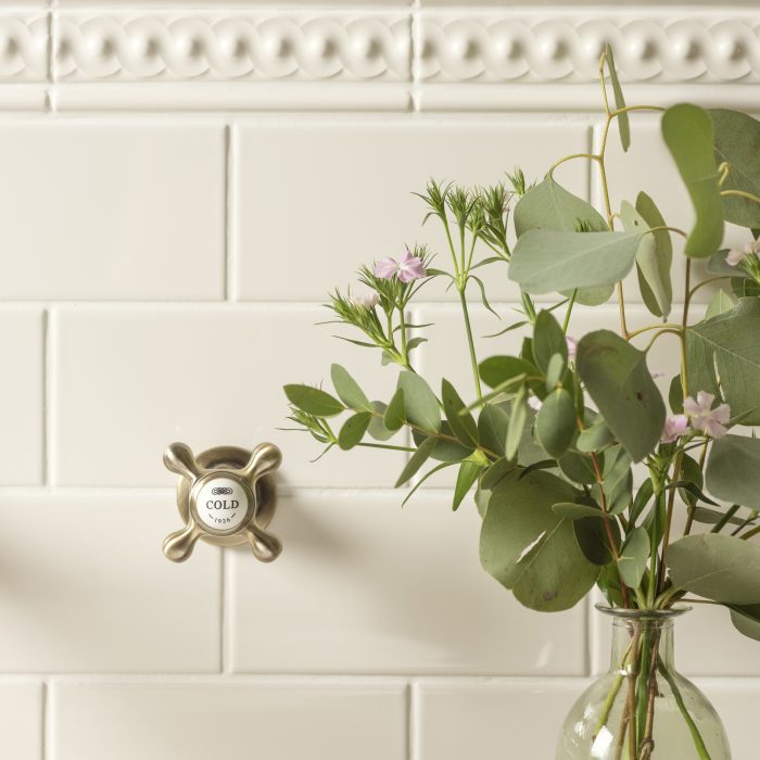 Original Style Artworks Scroll Border Tile Gloss in 21 Colours