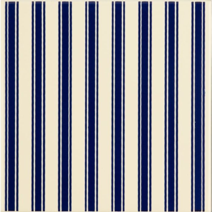 Regency Stripe Royal Blue on County White