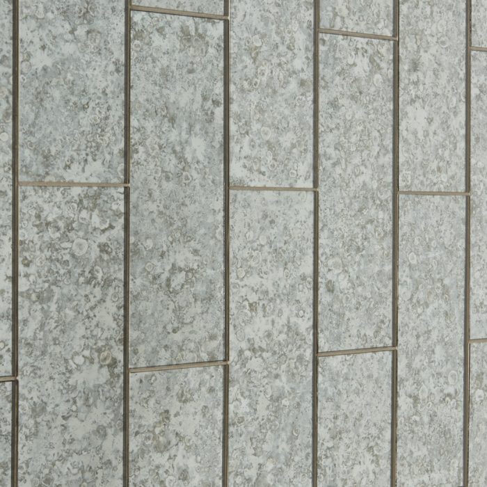 Antique Mirror Grey 300mm Brick Glass Mosaic tiles