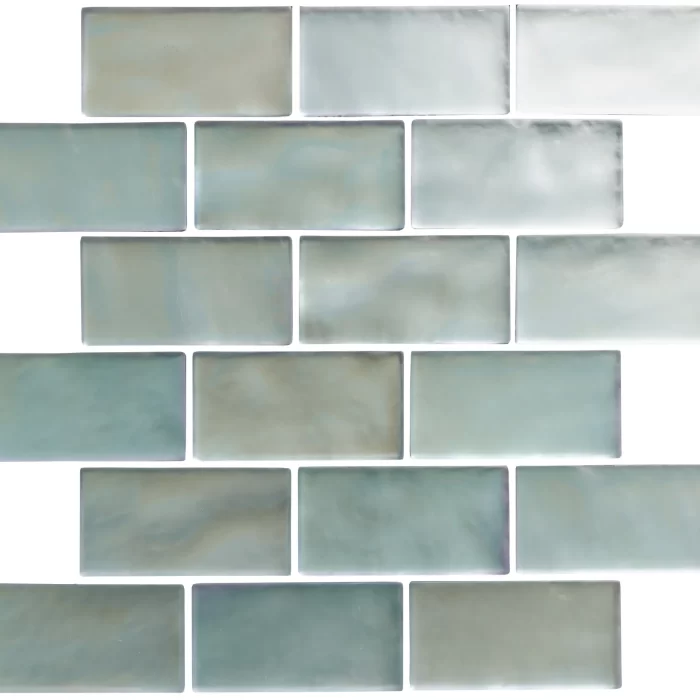 Silver Frost Glass Mosaic Sheets