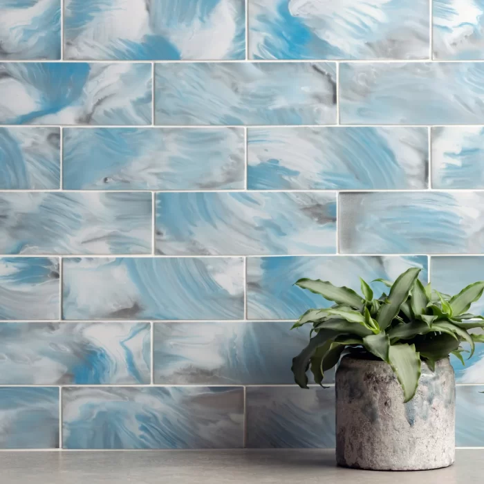 Sky Clouds Glass Brick Tile