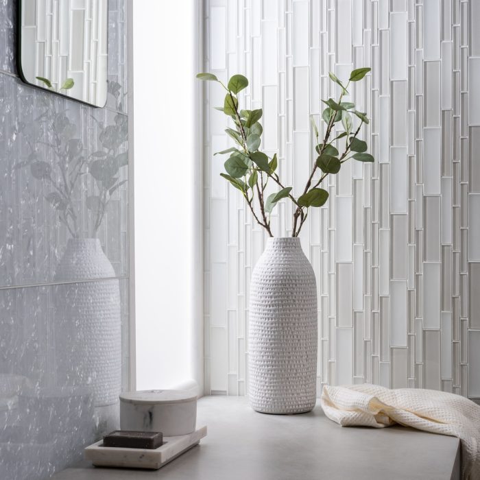 Arctic Crushed Pearl Decorative Glass tile