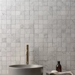 Alto White Marble Mosaic