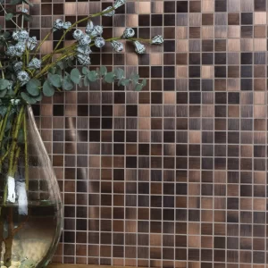 Brushed Metal Mosaic Tile