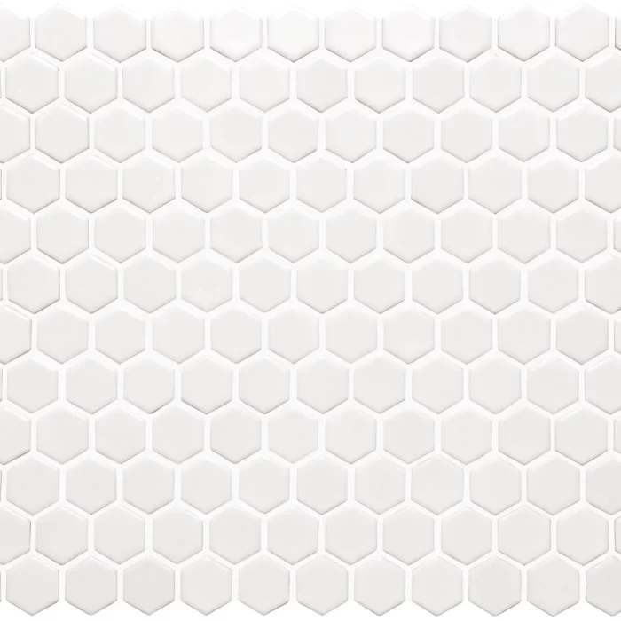 White Honeycomb Mosaic sheet