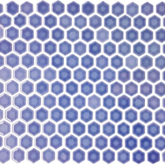 Mini Dark Blue Gloss Hexagon sheet