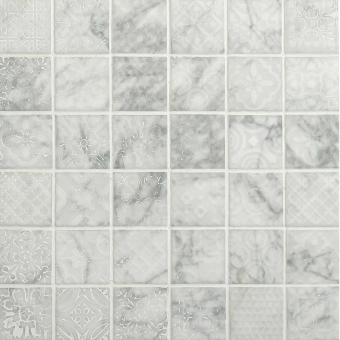 Alto White Marble Mosaic sheet