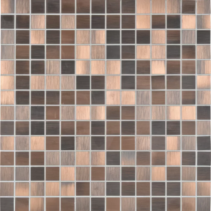 Brushed Metal Mosaic Tile Sheet