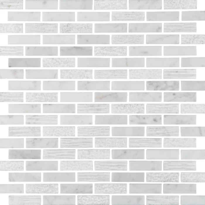Nares Brickbond Marble Mosaic sheet