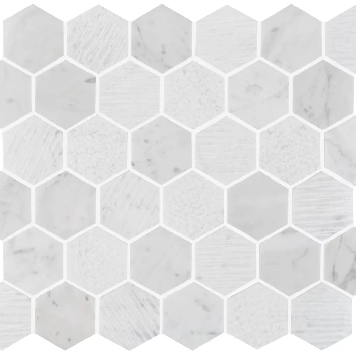 Nares Hexagon Marble Mosaic sheet