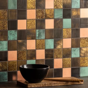 Falkus Multicolour Copper Square Mosaic