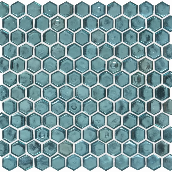 Medak Blue Polished Hexagon sheet