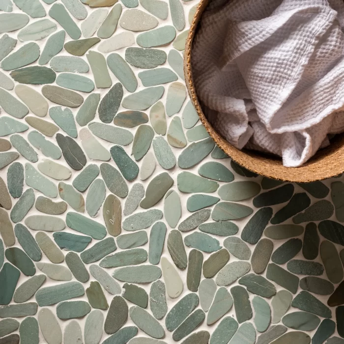 Green Balihai Pebbles Mosaic