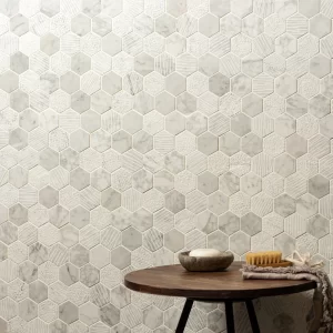 Nares Hexagon Marble Mosaic