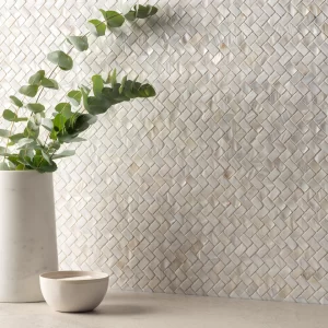 White Pearl Hexagon Mosaic