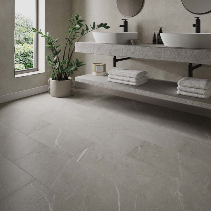 Verona Clicklux Rigid Rodellar Stone Silver Flooring