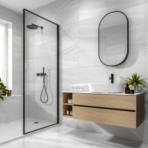 Verona Anderley Light Grey Marble Effect Wall & Floor Tiles