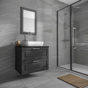 Verona Anderley Dark Grey Marble Effect Wall & Floor Tiles
