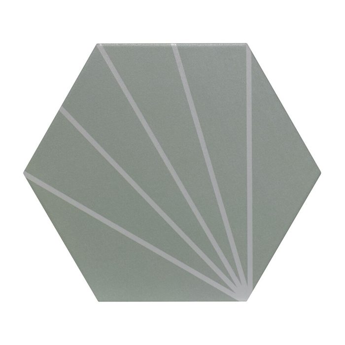 Verona Sunburst Wall & Floor Tile mint