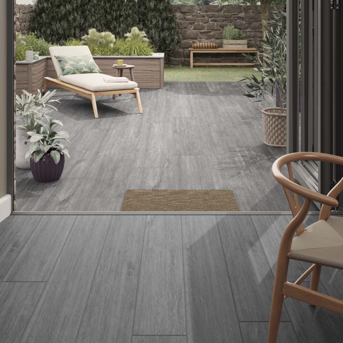 Verona Harewood Outdoor Porcelain Floor Tile in 2 Colours