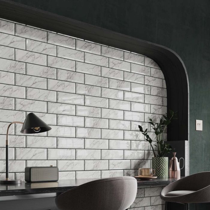 Verona Metro Calacatta Gris Wall Tile