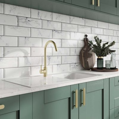 Verona Metro Calacatta Gris Wall Tile kitchen tiles