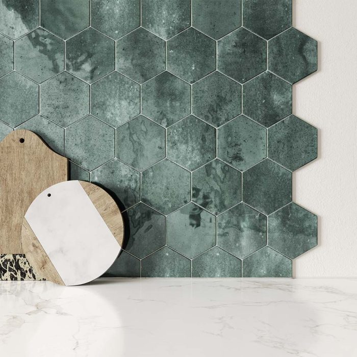 Verona Hope Green Hexagon Wall