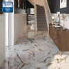 marble floor tiles Hestia Viola Marble Glazed Porcelain Wall & Floor Tile 600x600mm