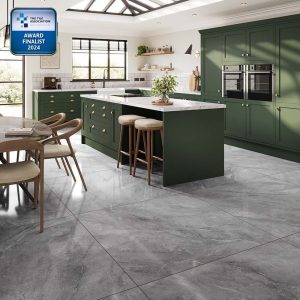 Verona Selene Silver Wall & Floor Marble Effect Tile