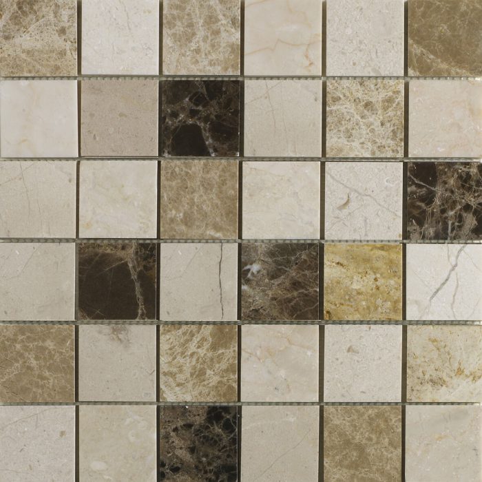 Emperador Mix Polished Marble Mosaic tiles